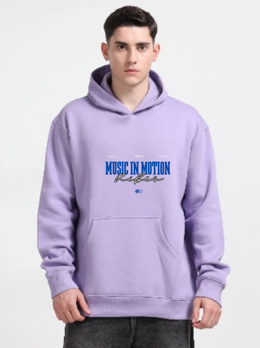 LIGHT LAVENDER MIM HOODIES FRONT VIEW